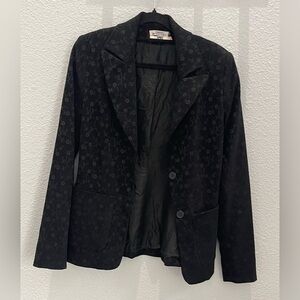 ISI- Fabrics Made in Italy Black Suit Jacket with Tailored Fit- size 4